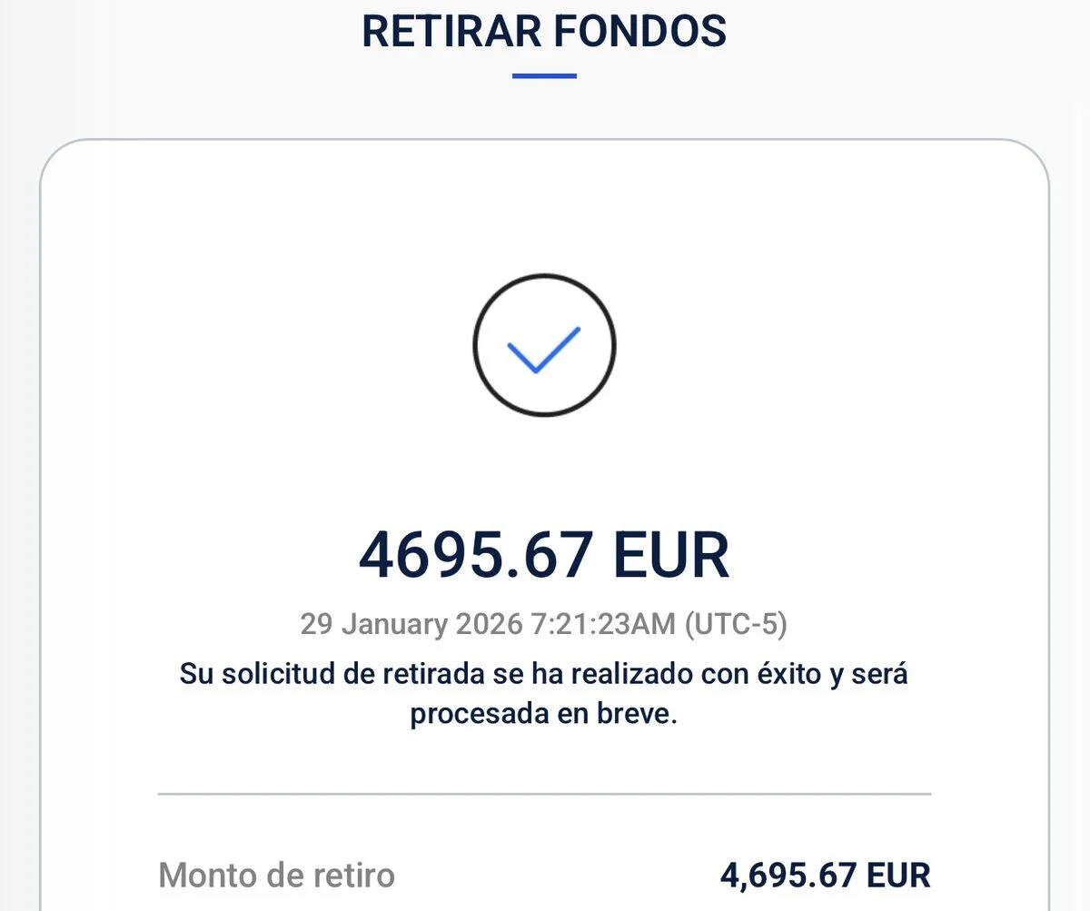 Retiro confirmado de 4,695.67 EUR